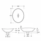 Lavabo di design da appoggio ceramica zebrata nero made Italy Animals Viadurini