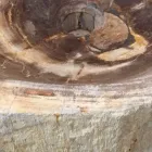 Lavabo di design da appoggio in legno fossile Star Big, fatto a mano Viadurini