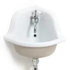 Lavabo Freestanding Angolare in Ceramica Colorata Moderno 42 cm - Angelino Viadurini