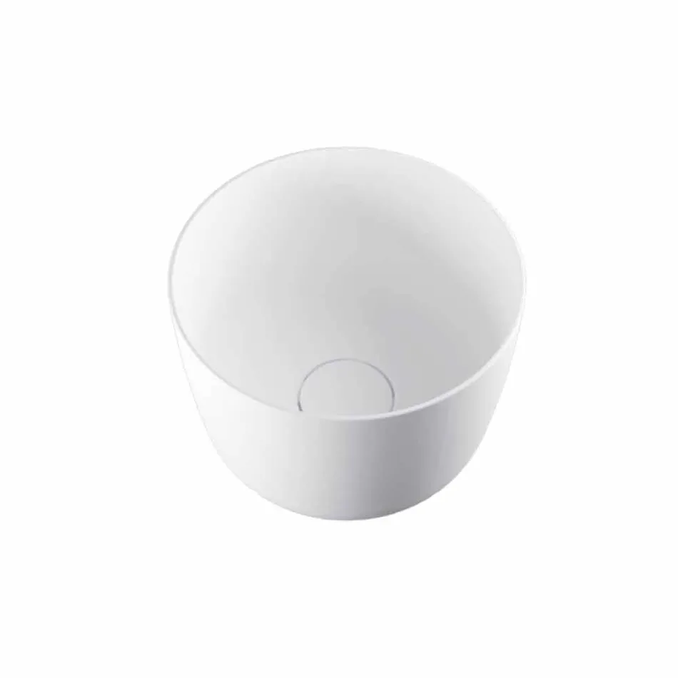 Lavabo freestanding circolare da appoggio prodotto in Italia, Lallio Viadurini