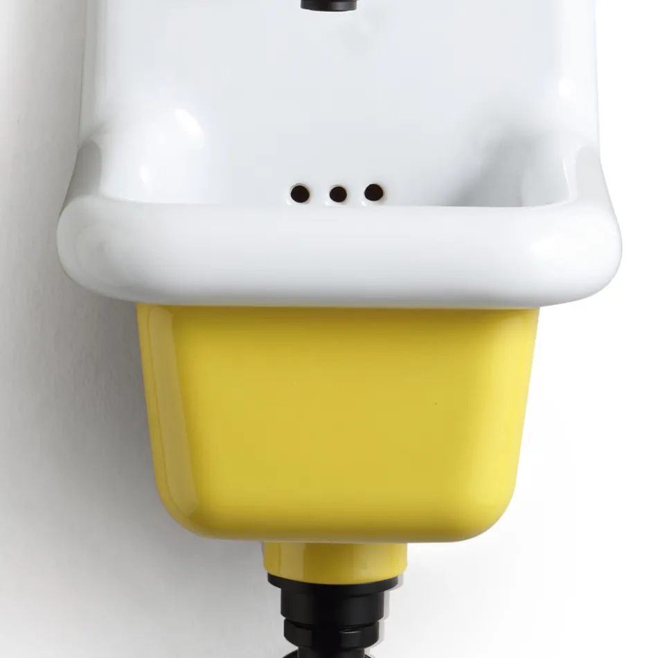 Lavabo Freestanding da Bagno in Ceramica Bianca e Colorata 26 cm - Jordan Viadurini