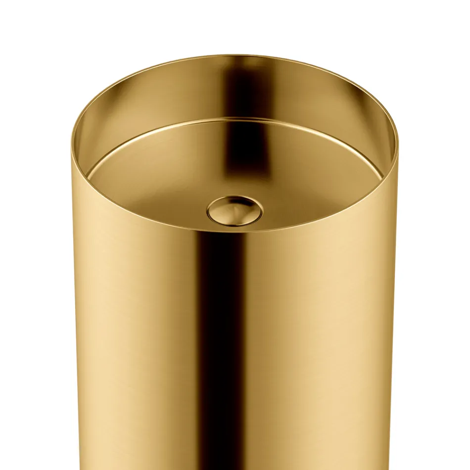 Lavabo Freestanding di Design in Acciaio Inox in Diverse Finiture - Gelsomino  Viadurini