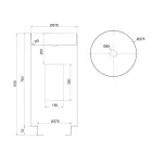 Lavabo Freestanding di Design in Acciaio Inox in Diverse Finiture - Gelsomino  Viadurini