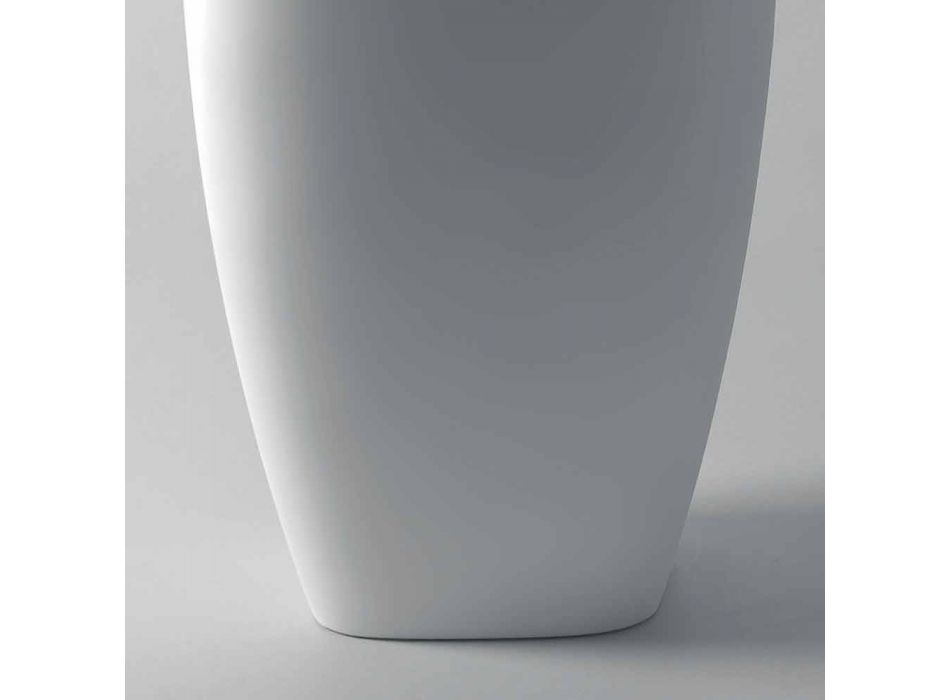Lavabo freestanding in ceramica design moderno Gais, fatto in Italia Viadurini