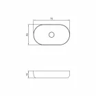 Lavabo freestanding ovale di design bagno fatto in italia Dalmine Big Viadurini