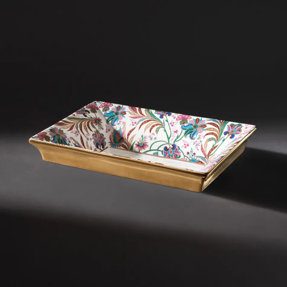 Lavabo Fuso a Mano in Fire Clay con Decori Colorati Made in italy - Aulente Viadurini