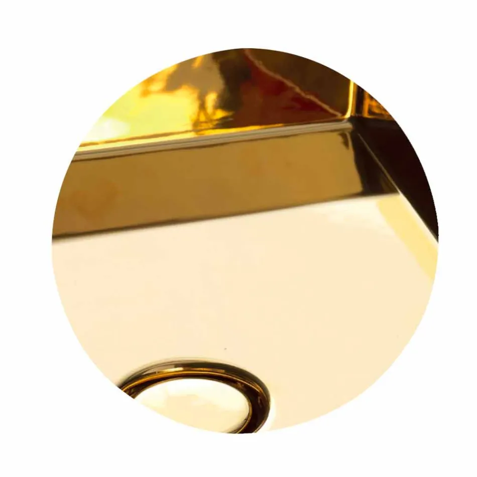 Lavabo in ceramica sospeso design moderno Sun 80x45 cm, made in Italy Viadurini