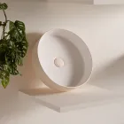 Lavabo in Grès Porcellanato di Diverse Finiture Made in italy - Busta Viadurini