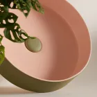 Lavabo in Grès Porcellanato di Diverse Finiture Made in italy - Busta Viadurini