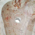 Lavabo in legno Fossile da appoggio Goa pezzo unico Viadurini
