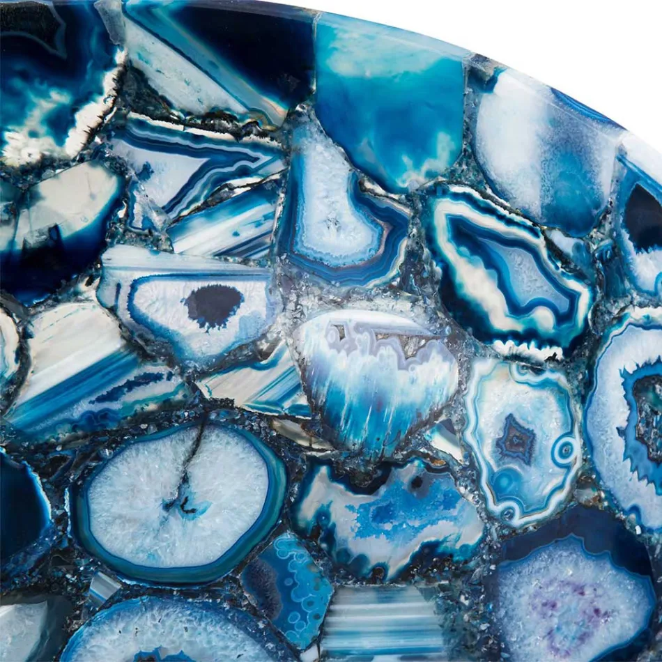 Lavabo in pietra agata da appoggio Sasha, pezzo unico fatto a mano Viadurini