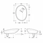 Lavabo moderno da appoggio ceramica zebrata argento made Italy Glossy Viadurini