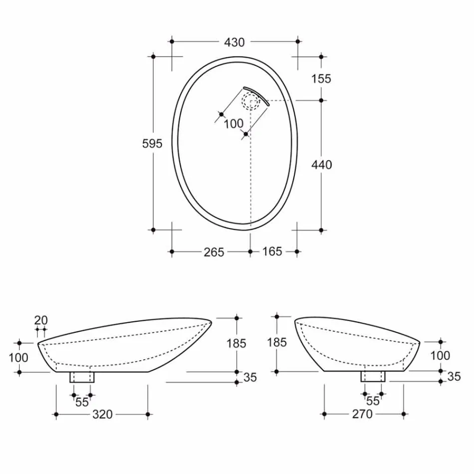 Lavabo moderno da appoggio ceramica zebrata argento made Italy Glossy Viadurini