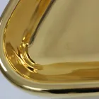 Lavabo moderno da appoggio in ceramica oro fatto in Italia Sofia Viadurini