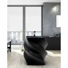 Lavabo nero freestanding design moderno Twist made in Italy  Viadurini