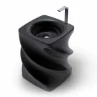 Lavabo nero freestanding design moderno Twist made in Italy  Viadurini