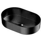 Lavabo Ovale da Appoggio in Acciaio Inox in Diverse Finiture - Anemone Viadurini