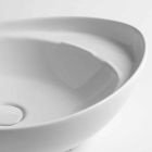 Lavabo Ovale da Appoggio in Ceramica di Design Made in Italy – Mammut Viadurini