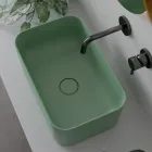 Lavabo Realizzato in Ceramica Disponibile in Diversi Colori Made in Italy - Cesta Viadurini