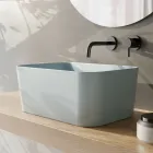 Lavabo Realizzato in Ceramica Disponibile in Diversi Colori Made in Italy - Cesta Viadurini