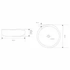 Lavabo Rotondo da Appoggio Moderno in Teak Naturale Levigato - Zino Viadurini