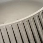 Lavabo Rotondo da Appoggio Realizzato in Cemento e Resina - Ibisco  Viadurini