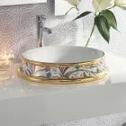 Lavabo Semincasso in Diverse Finiture in Fire Clay Made in italy - Erasmo Viadurini