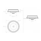 Lavabo Semincasso in Diverse Finiture in Fire Clay Made in italy - Erasmo Viadurini