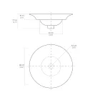 Lavabo Semincasso in Porcellana Francese di Primissima Qualità - Pausa Viadurini