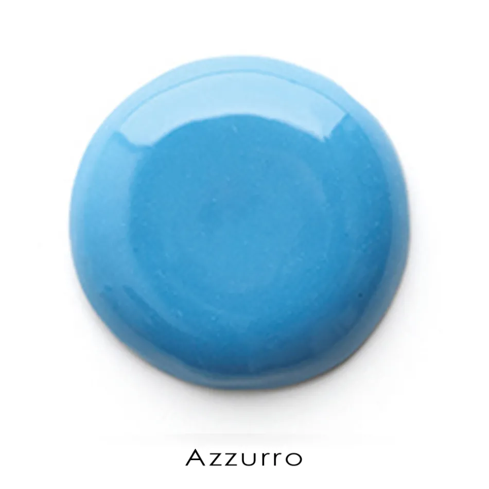 Lavabo Sospeso Angolare in Ceramica Bianca e Colorata 42 cm - Angelino Viadurini