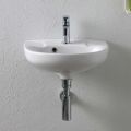 Lavabo Sospeso in Ceramica Bianca dal Design Moderno Elegante - Silice