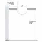 Lavabo sottopiano barocco in fire clay e platino made in Italy, Egeo Viadurini