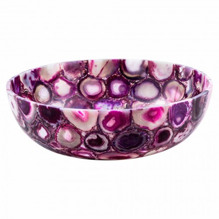 Lavandino Circolare da Appoggio in Pietra Agata – Buffalo Viadurini