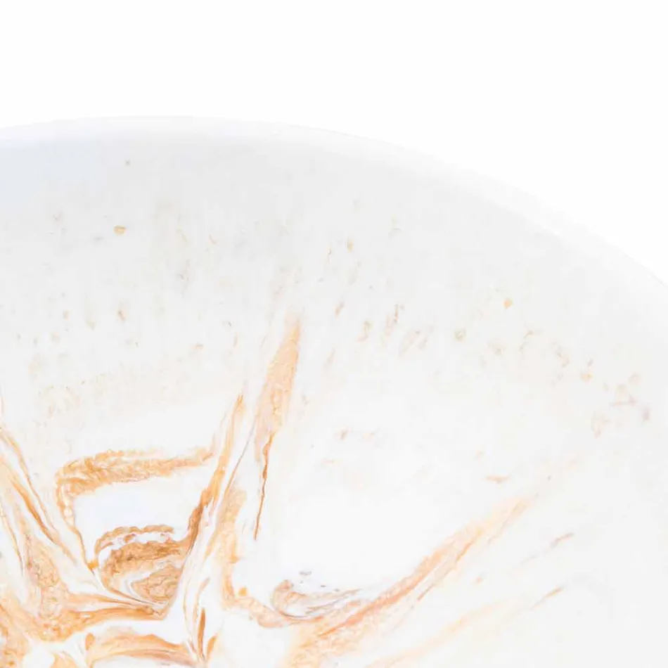 Lavandino da Appoggio di Design in Resina Dorata – Dogliola Viadurini