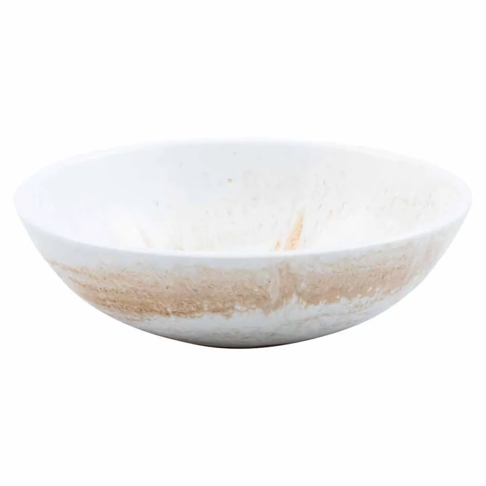 Lavandino da Appoggio di Design in Resina Dorata – Dogliola Viadurini