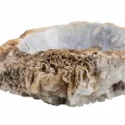 Lavandino da appoggio fatto a mano in pietra agata, Posina Viadurini