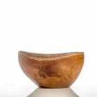 Lavandino da appoggio moderno in legno teak naturale Vigevano Viadurini