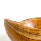 Lavandino da appoggio moderno in legno teak naturale Vigevano Viadurini