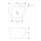 Lavandino da appoggio moderno in legno teak naturale Vigevano Viadurini