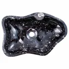 Lavandino da Appoggio Moderno in Marmo con Fossili – Burgeo Viadurini