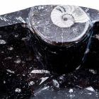 Lavandino da Appoggio Moderno in Marmo con Fossili – Burgeo Viadurini