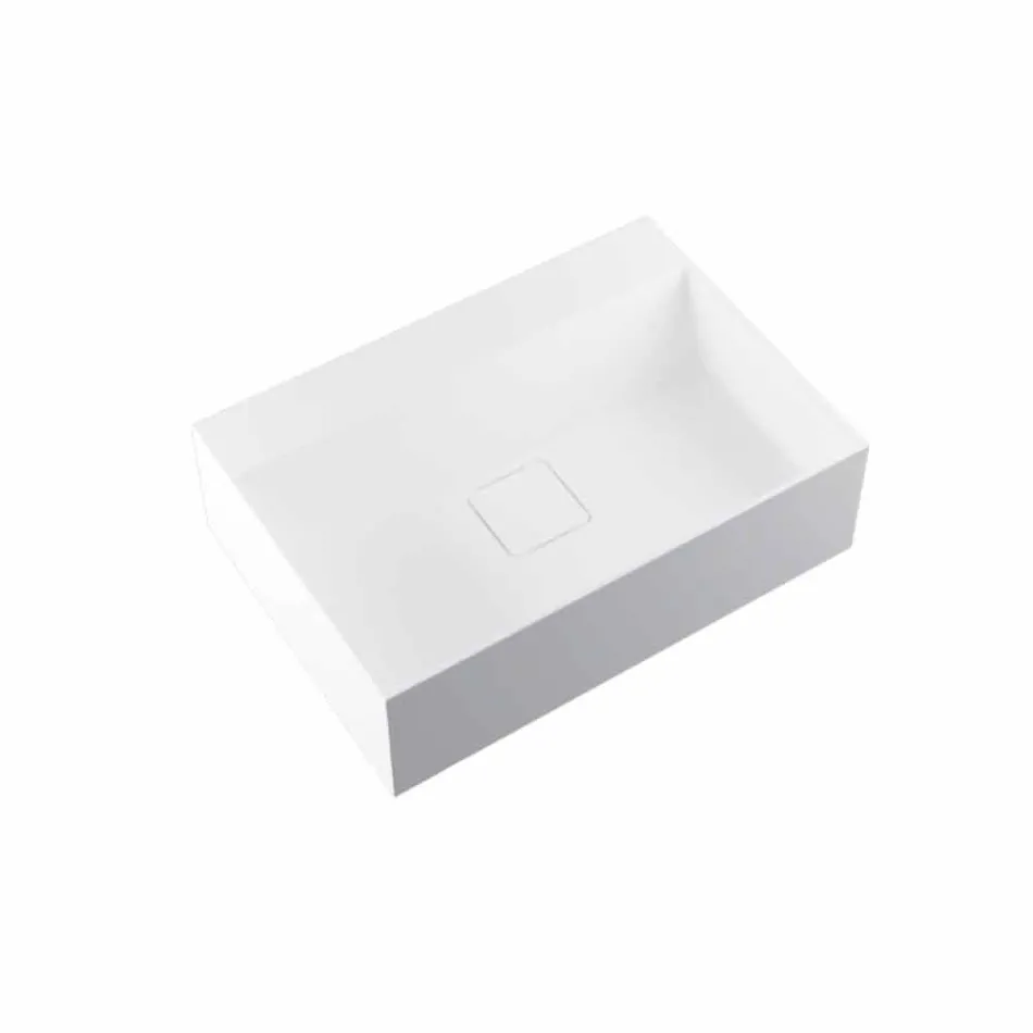 Lavandino di design da appoggio prodotto in Italia, Lavis Viadurini