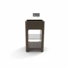 Lavandino freestanding monoblocco moderno fatto in Italia, Tufino Viadurini