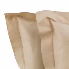 Lenzuola Tinta Unita Completo in Raso di Cotone per Letto Matrimoniale - Ibisco Viadurini