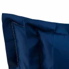 Lenzuola Tinta Unita Completo in Raso di Cotone per Letto Matrimoniale - Ibisco Viadurini