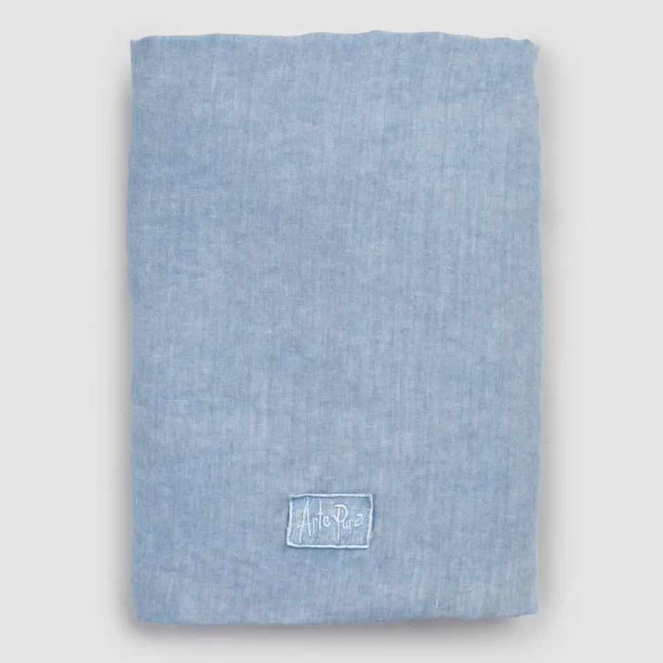 Lenzuolo Matrimoniale con Angoli, Lino Colorato di Lusso Made in Italy - Fiumano Viadurini