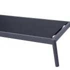 Lettino 205x76 cm da Esterno in Alluminio con Cuscino - Tessara Viadurini