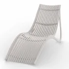 Lettino Chaise Longue Esterno, Plastica Bianco o Ecru 4 Pezzi - Ibiza by Vondom Viadurini