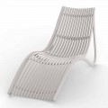 Chaise Longue da Esterno di Design Bianco o Ecru, 4 Pezzi - Ibiza by Vondom
