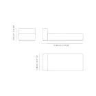 Lettino da Esterno con Imbottitura in Gomma Drenante Made in Italy - Bahias Viadurini